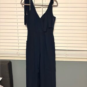 Chic Navy Sleeveless Jumpsuit